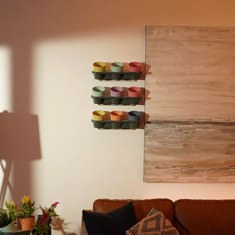 Vaso de flores vertical para jardinagem ecológica