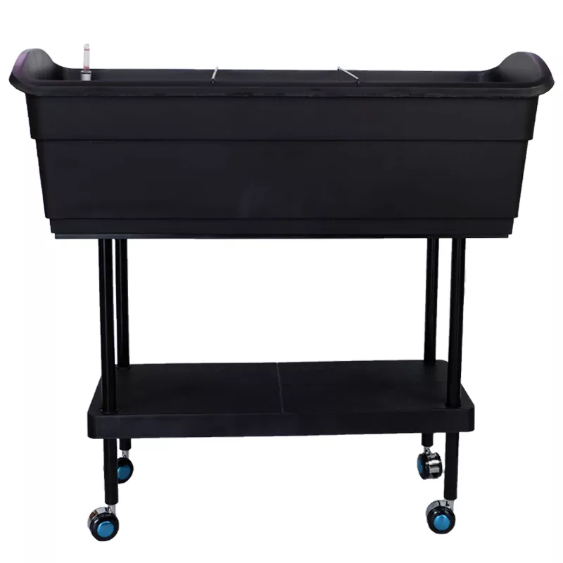 Cama de jardim elevada móvel